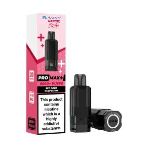 Hayati Pro Max Plus 6K Prefilled Pods - 20mg | Red Sour Raspberry